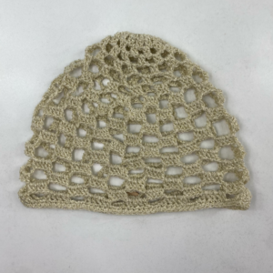 Mesh Hat Cuadros Champaña