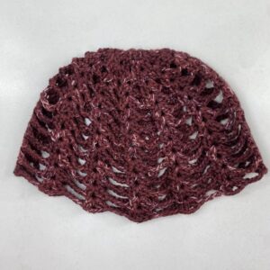 Mesh Hat Abanico Burdeo