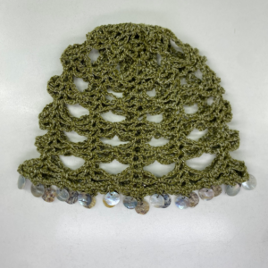 Mesh Hat Avellana Verde con Aplicaciones