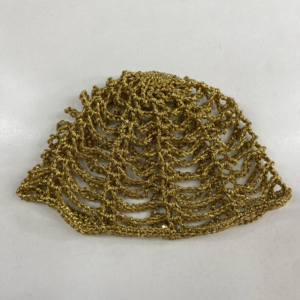 Mesh Hat Abanico Simple Dorado